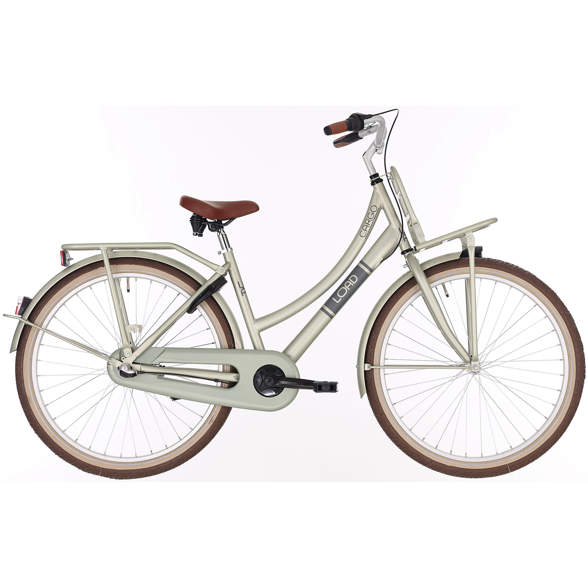 BFN girls' bike Load 26" Desert Sage 3-speed matte olive green