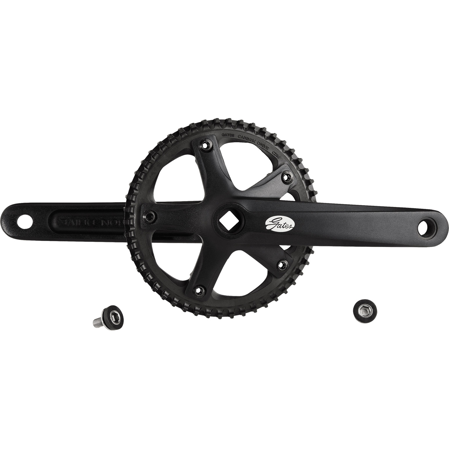 Gates crankset CDN S150 50T 175mm without protective ring black