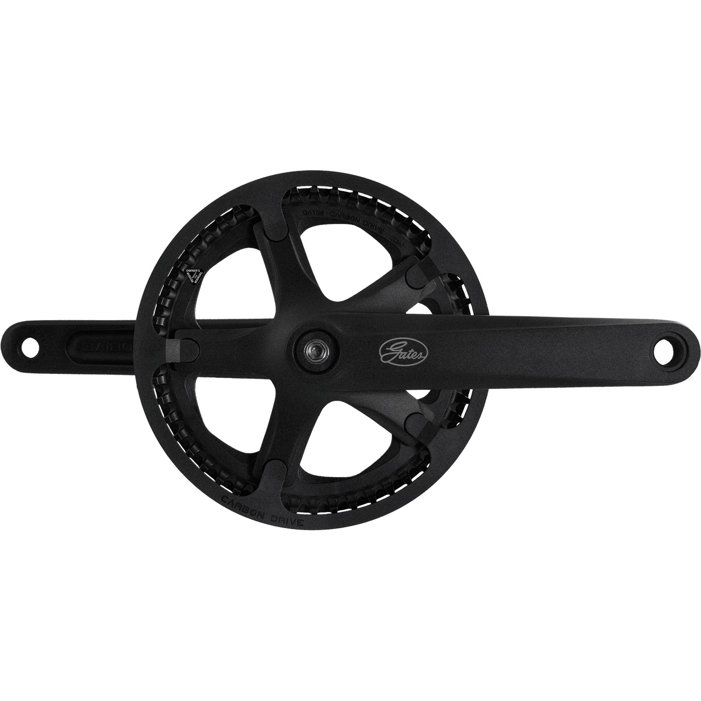 Gates crankset CDN S150 50T 175mm PVC protective edge black