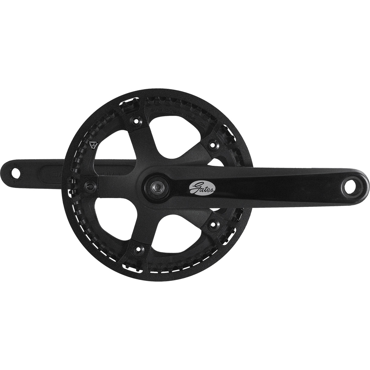 Gates crankset CDN S250 50T 170mm metal protective ring black