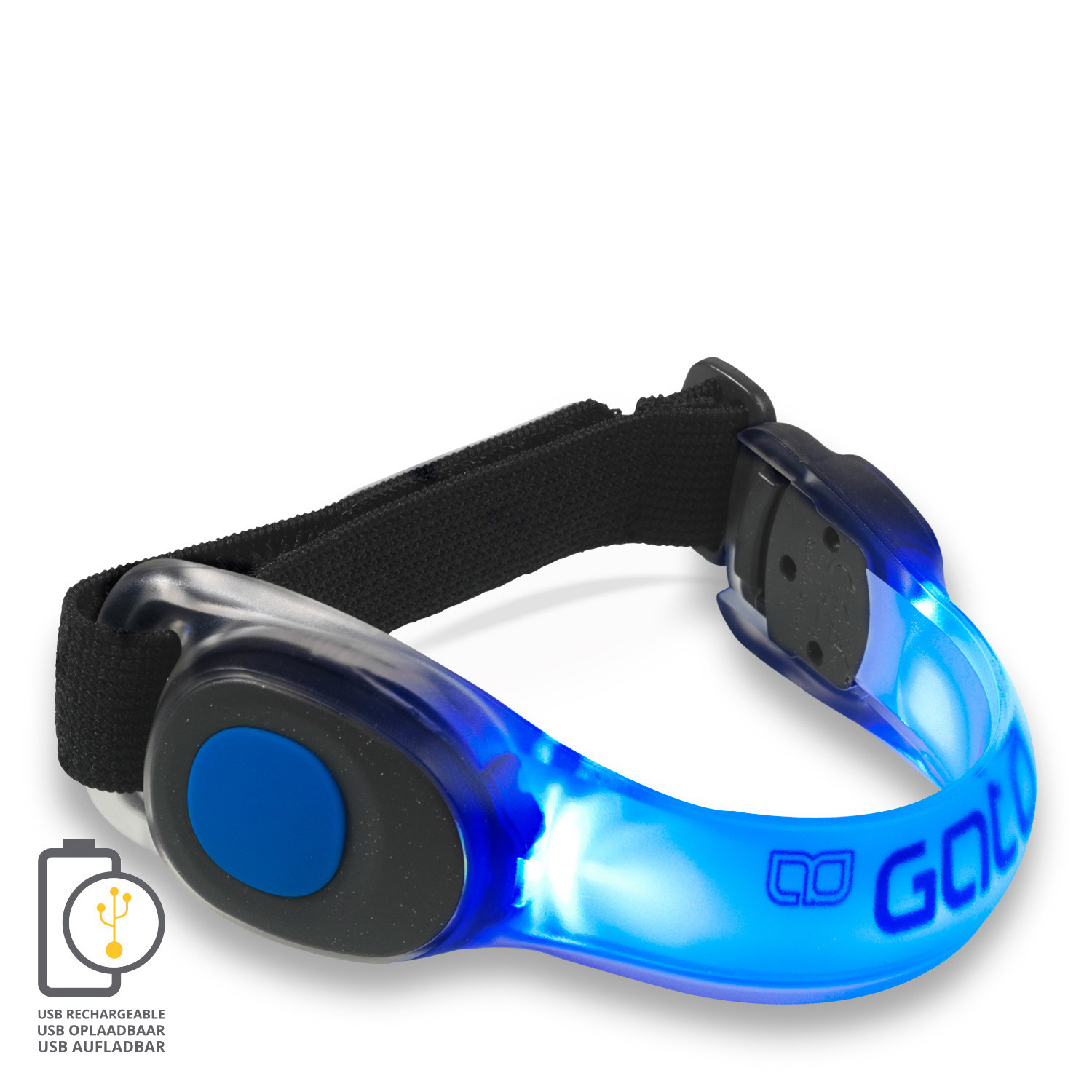 Gato neon LED arm light USB blue one size