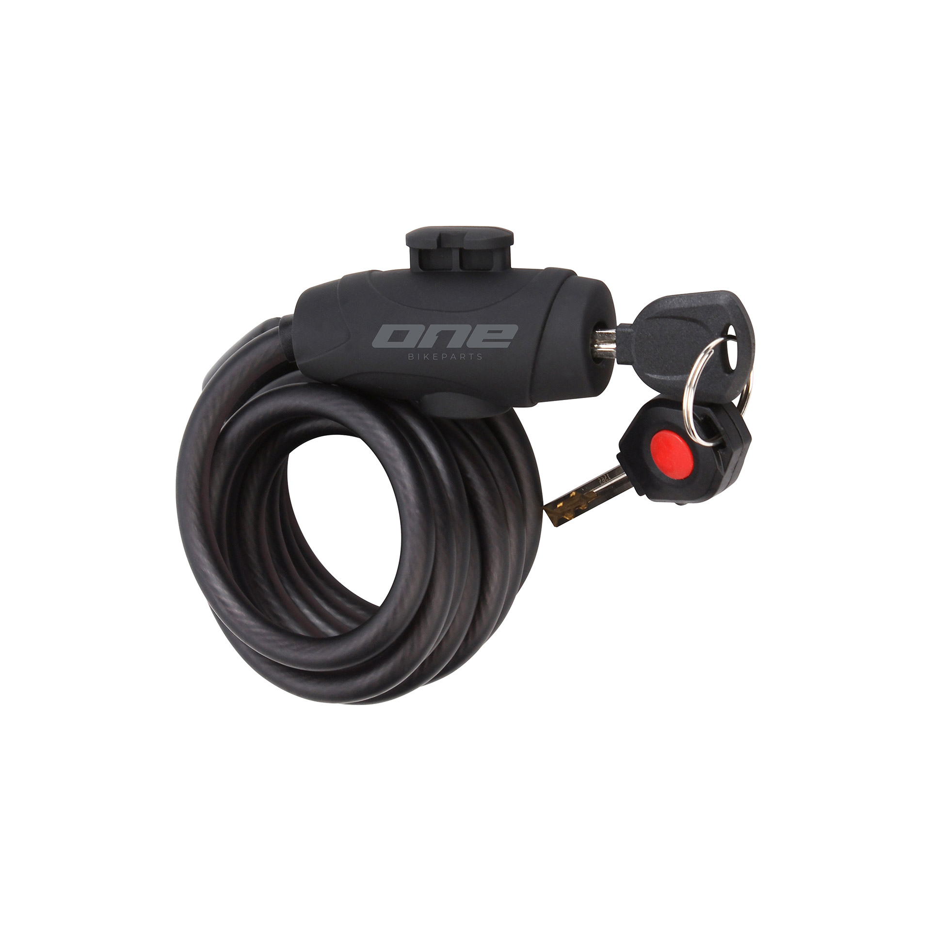 One spiral cable lock 15120 15mm/120cm black/grey