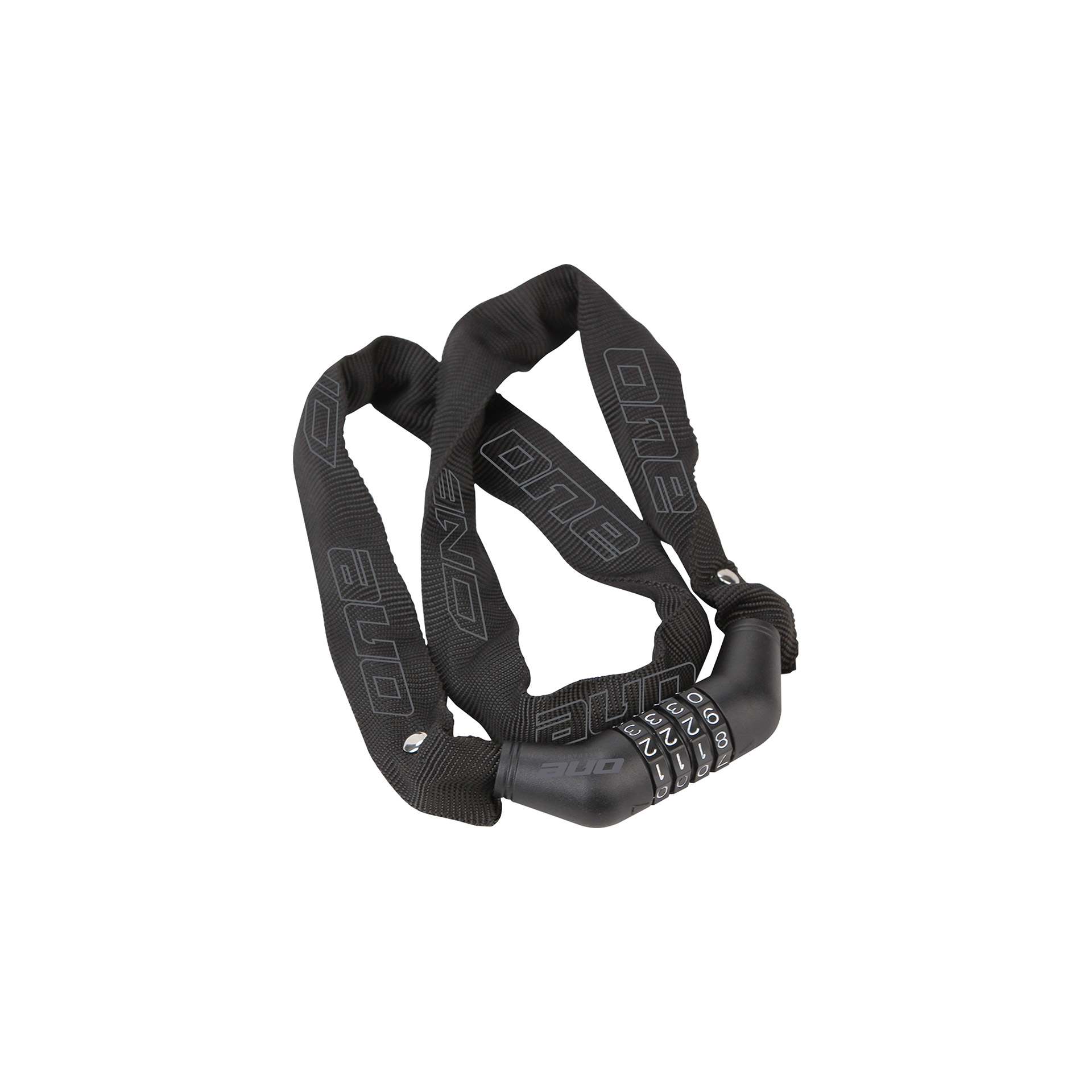 One chain combination lock 4.90 4mm/90cm black/grey