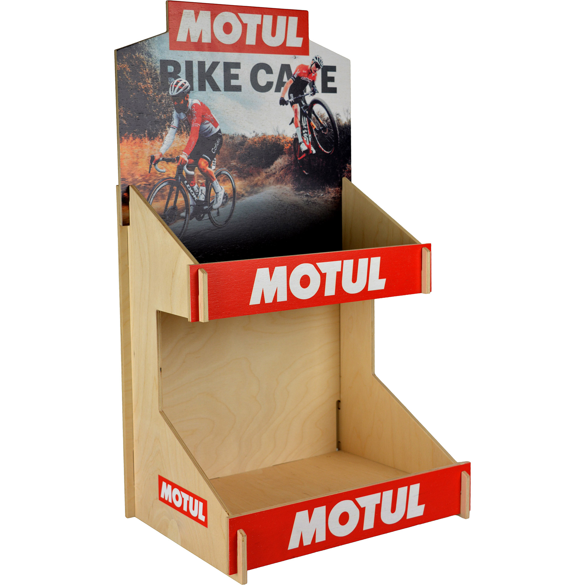 Motul wooden counter display (empty)