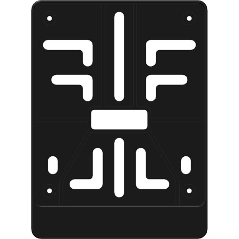 License plate holder 100x120 Plastic black Belgium