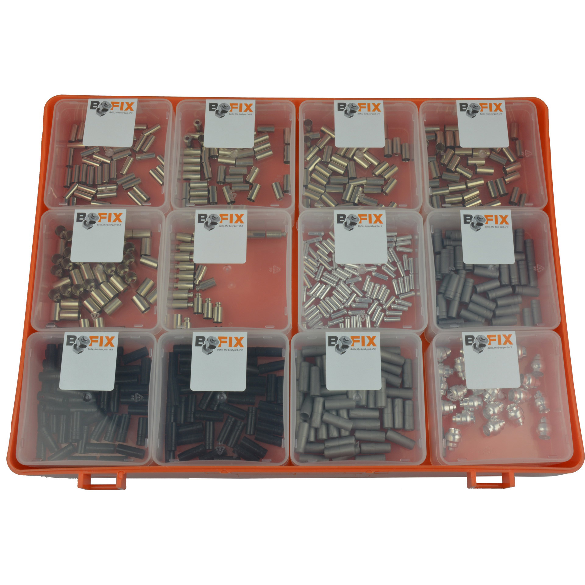 Bofix assortment box 12-compartment cable caps