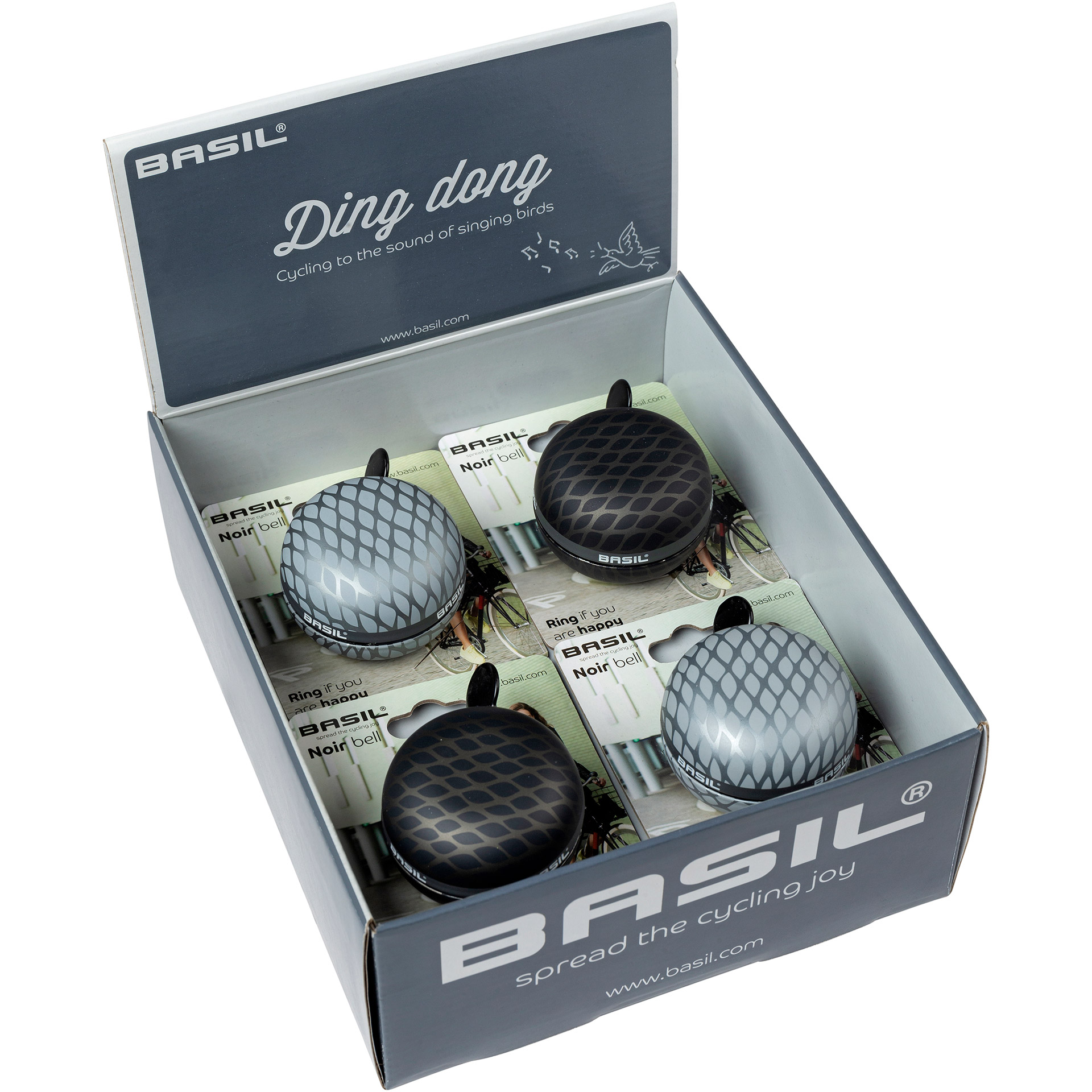 Basil bel Ding Dong 60mm in display box (4 pcs)