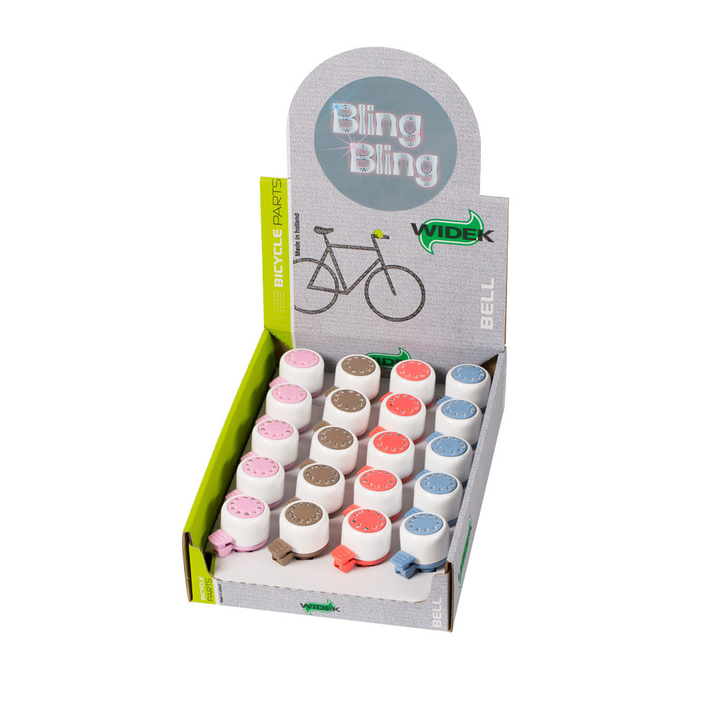 Widek bel Bling-Bling white and pastel color assorted