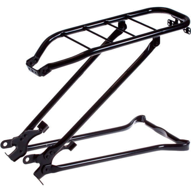 Steco rear carrier matte black with stand 28-1 1/2 tour