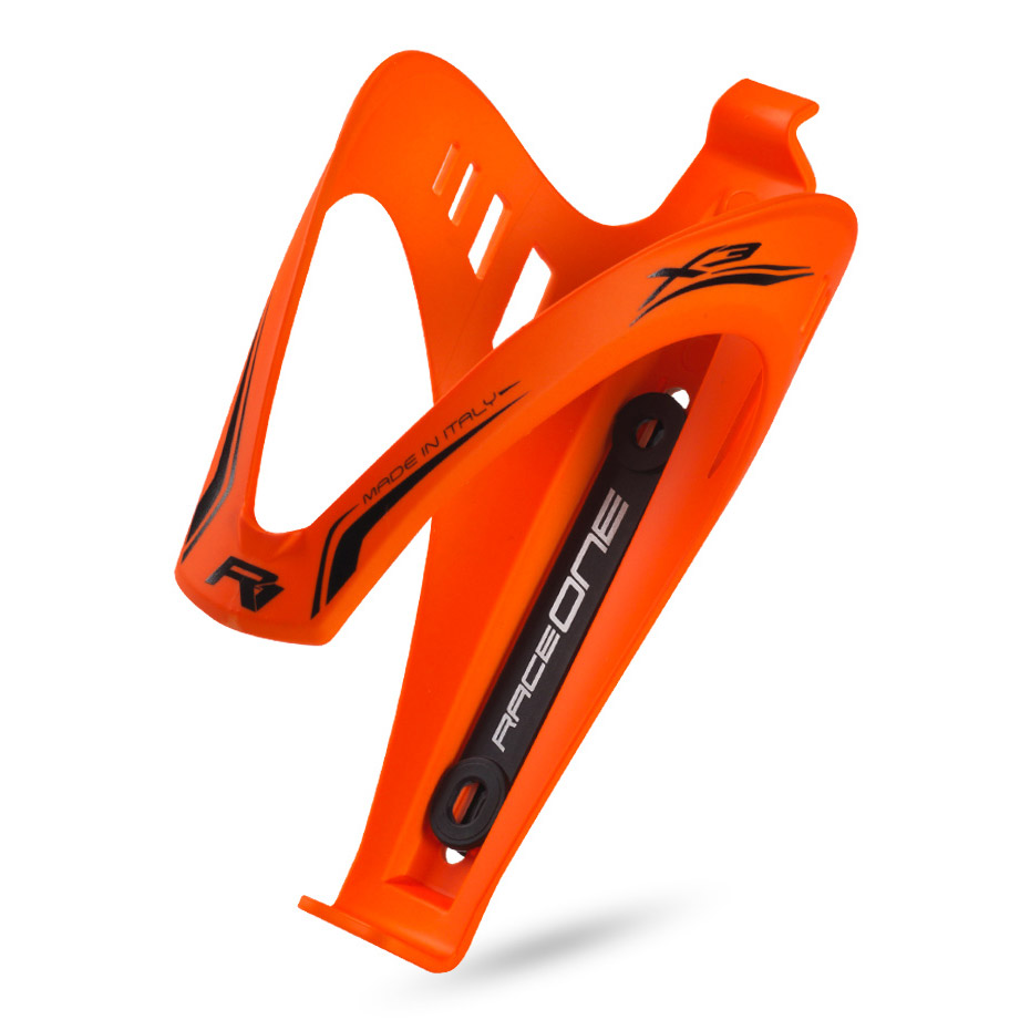 Saccon bottle holder Rubberized X3 fluorescent orange