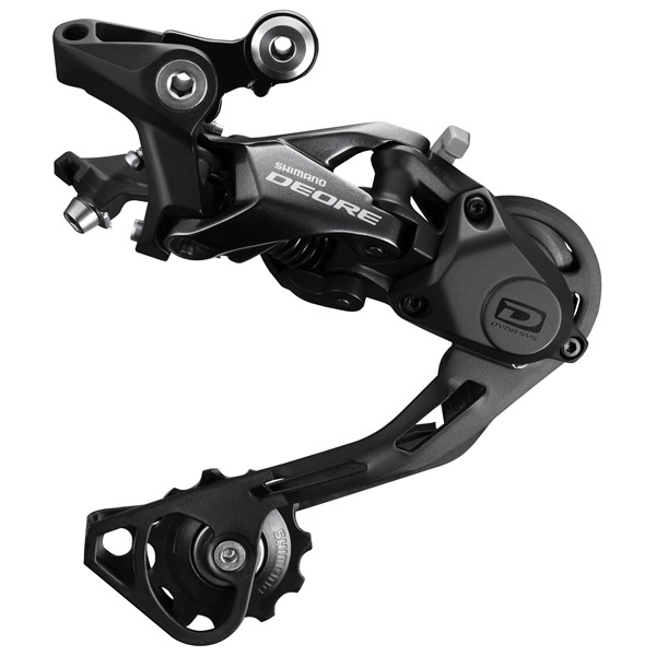 Shimano rear derailleur Deore 10-speed Shadow+ medium cage black
