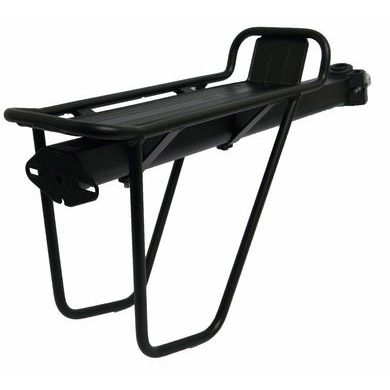 Rear rack saddle clamp with quick-release black