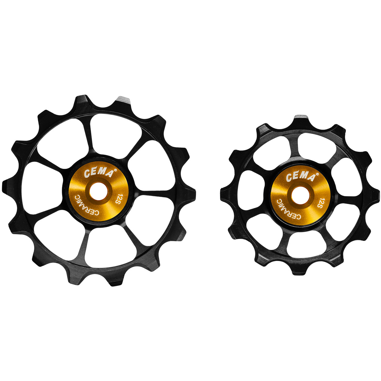 CEMA derailleur pulleys SRAM AXS + XPLR 12v ceramic black