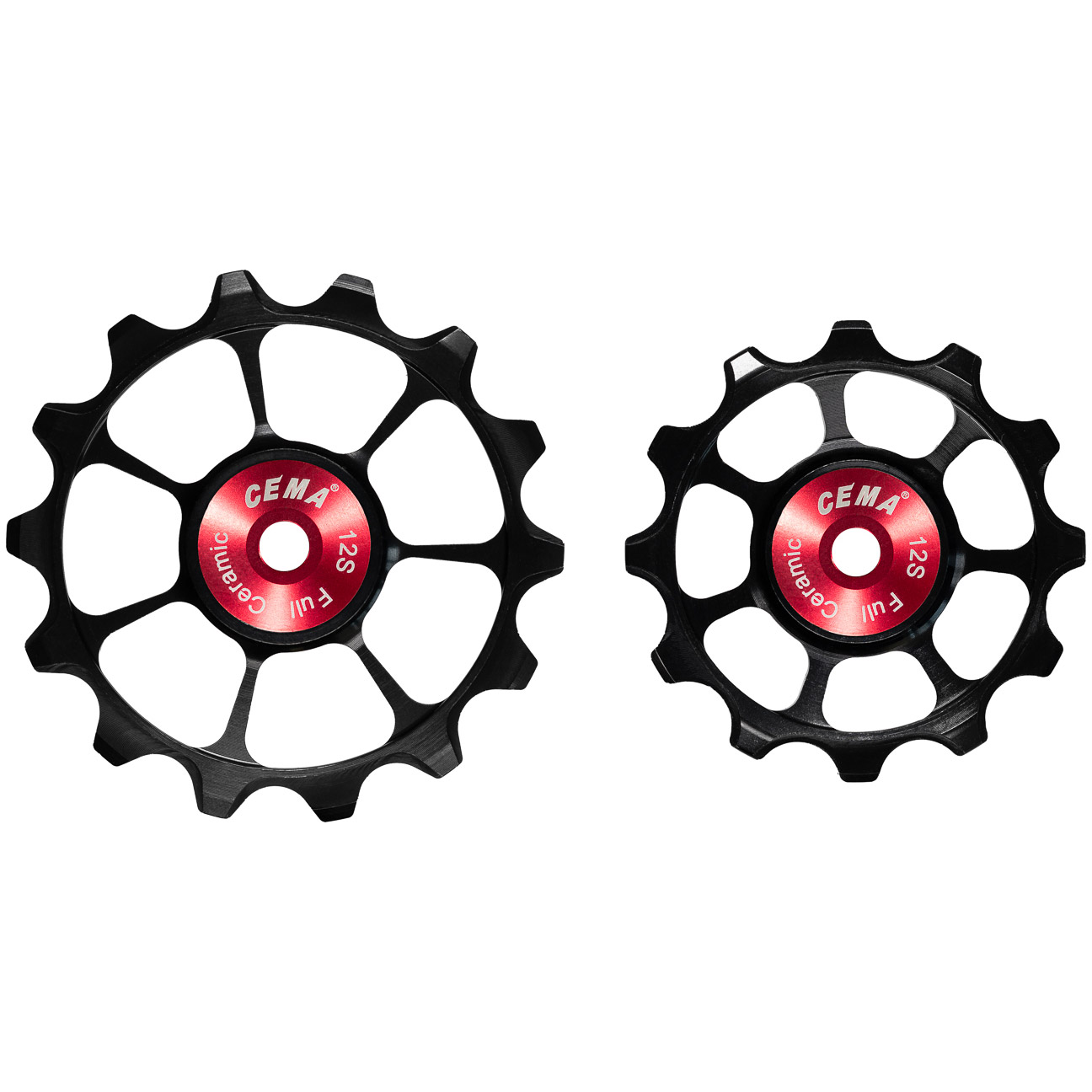 CEMA derailleur pulleys SRAM AXS +XPLR full ceramic 12v black