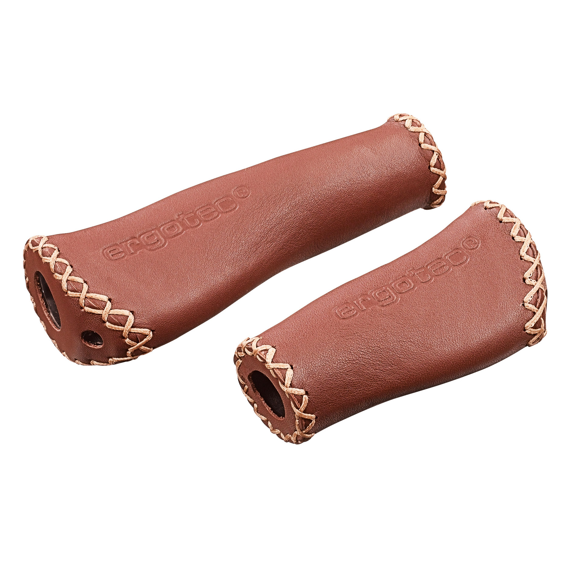 Ergotec handlebar set Monaco 135/92 leather chocolate brown