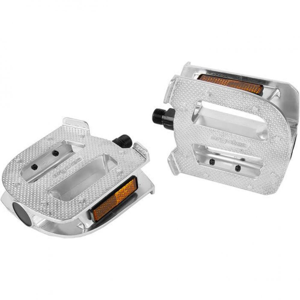 Ergotec Pedal EP-Cargo set 9/16 105x100mm aluminum silver