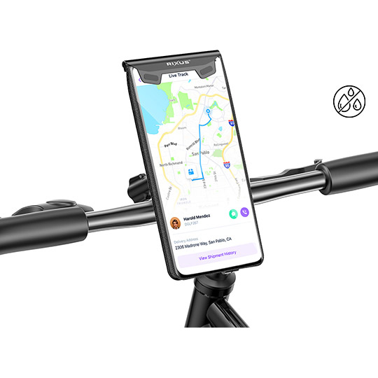 Rixus phone holder RXHB60 <6.1" waterproof tiltable black