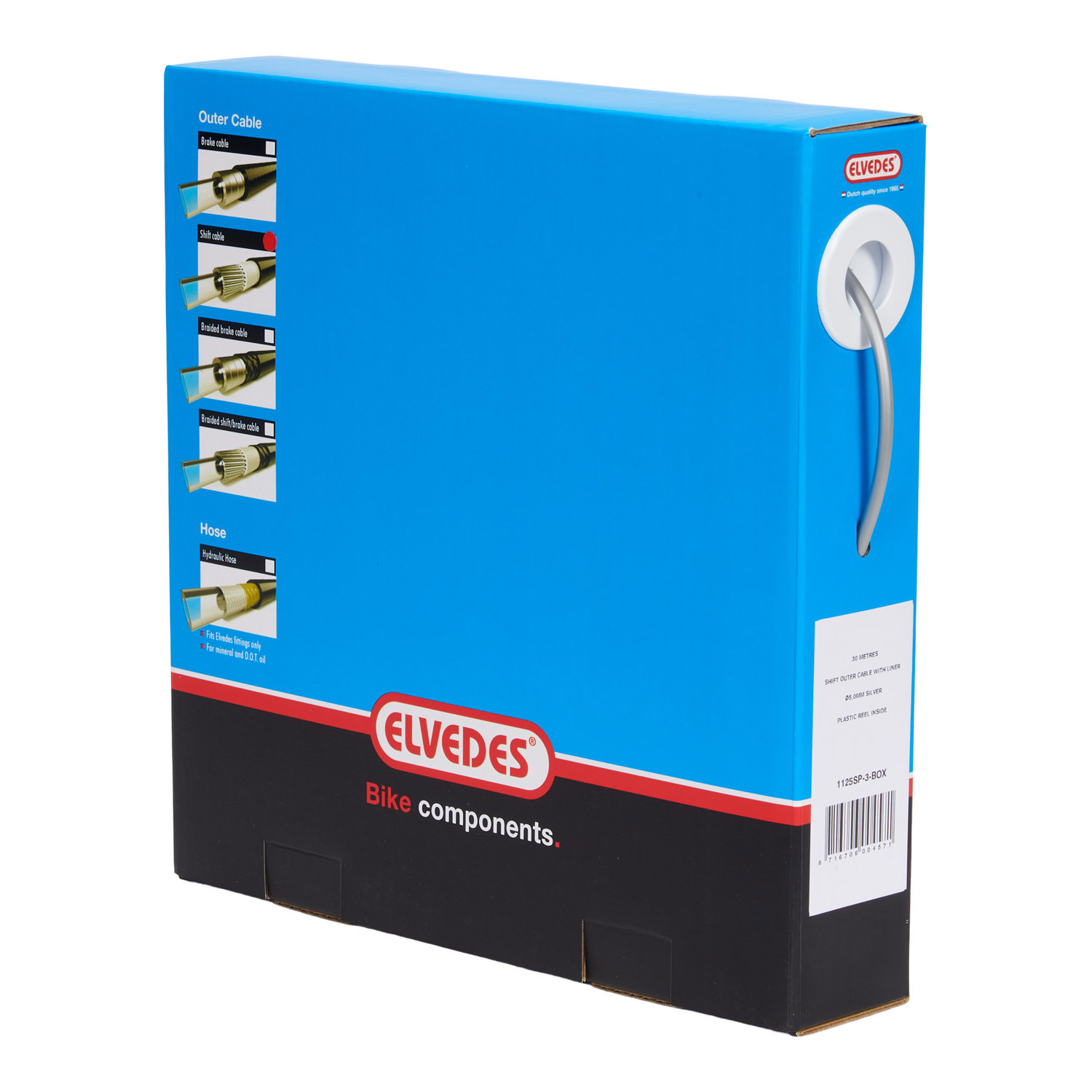 Elvedes outer gear cable ø5mm silver (30m)