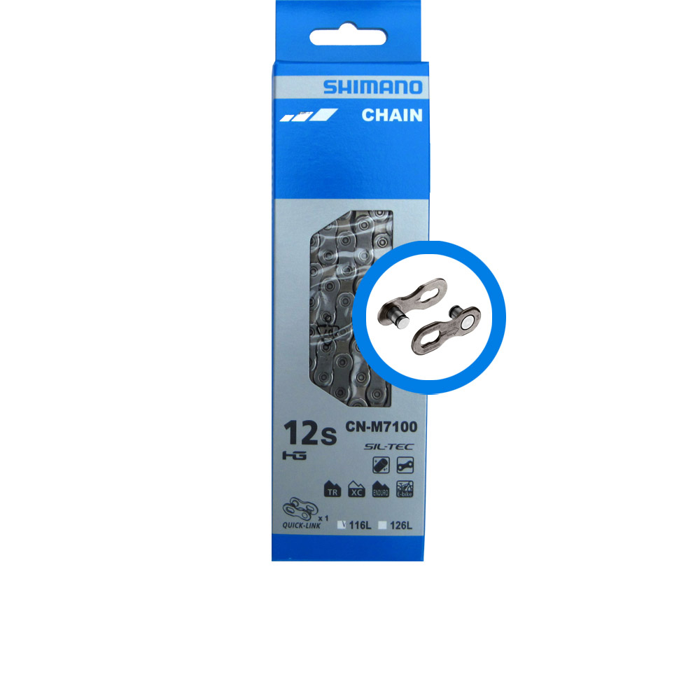 Shimano chain 12V SLX M7100 116 links with QuickLink