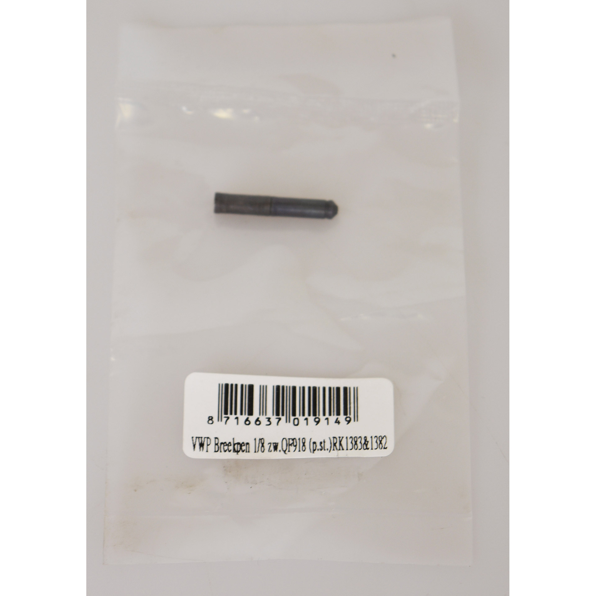 VWP Chain pin/break pin 1/8 black QF918 (each)