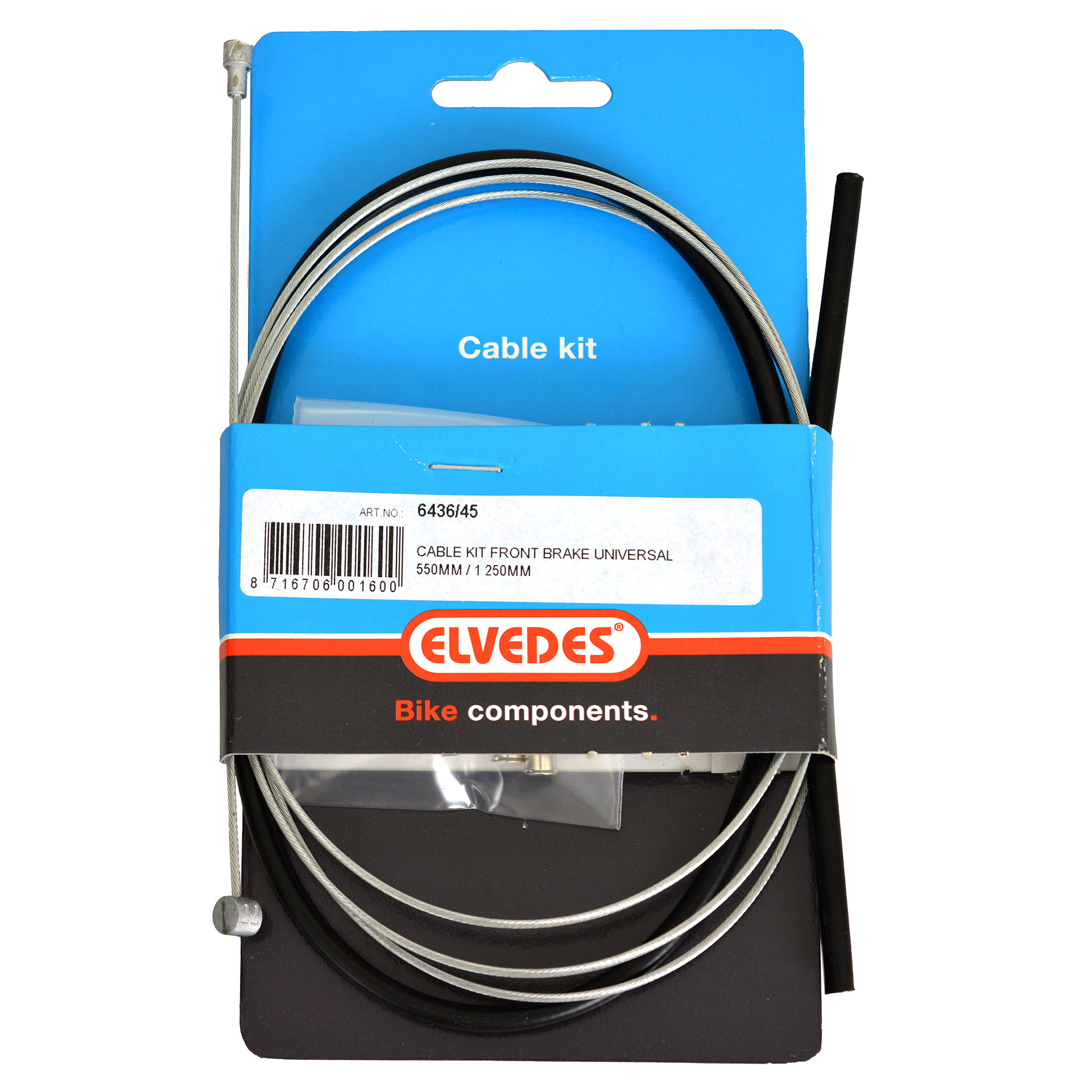 Elvedes brake cable kit for universal 2-nipples 6436/45
