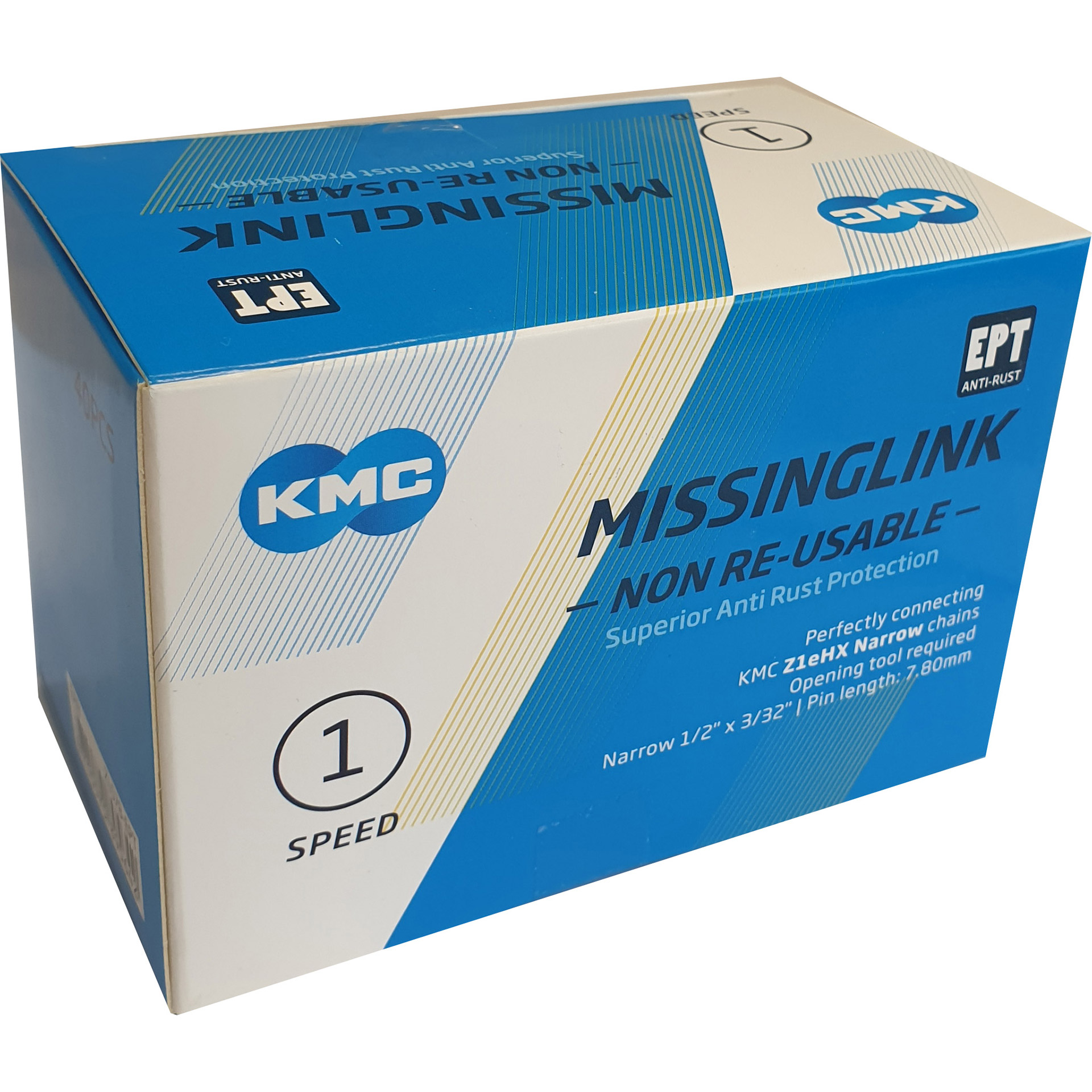 KMC connecting link MissingLink Z1eHX NR EPT silver narrow (40)