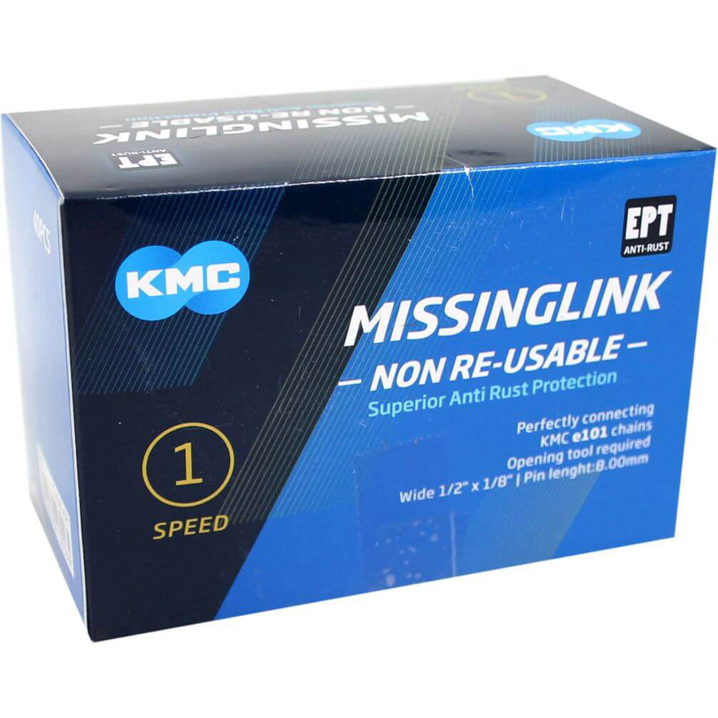 KMC master link MissingLink 101NR EPT silver 8.00mm 1pc (40)