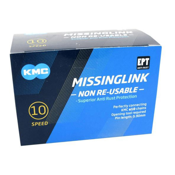 KMC connecting link MissingLink 10v 10NR EPT silver (40 pcs)