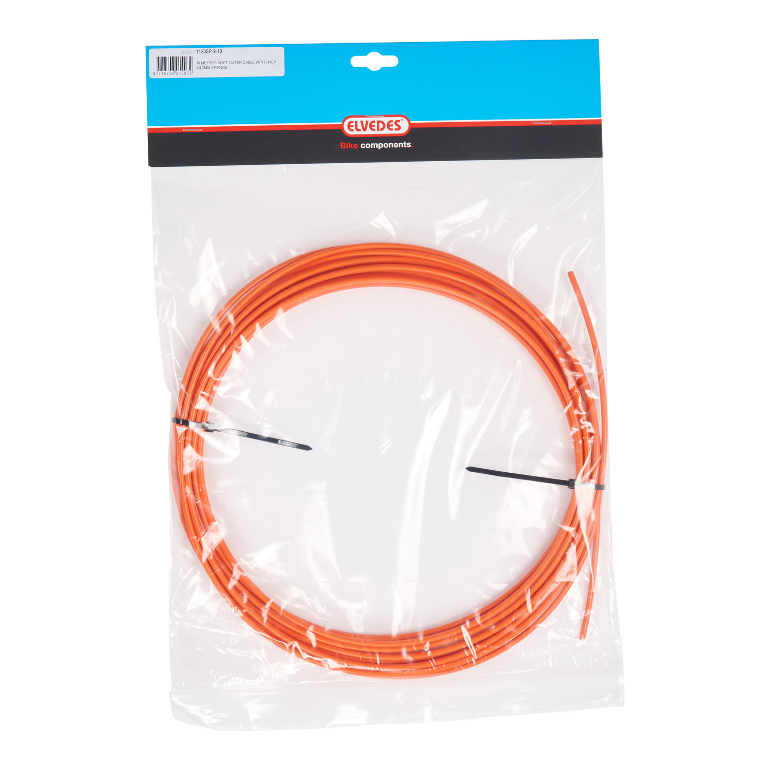 Elvedes outer chain 4.2mm (10m) orange liner 1120SP-9-10