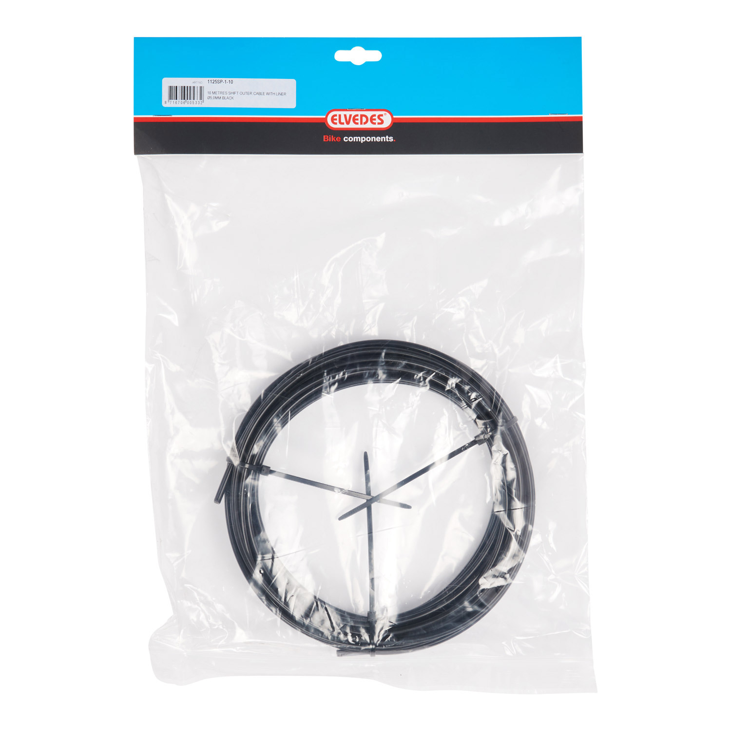 Elvedes chain outer cable 5mm (10m) black liner 1125SP-1-10