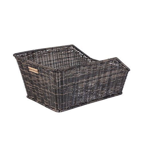 Basil Cento rear bicycle basket Rattan Look WSL Nature brown