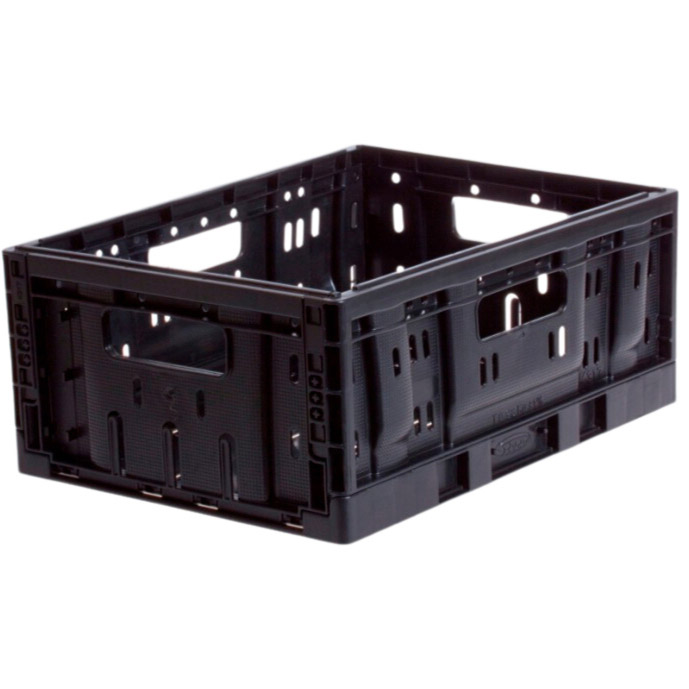 Steco folding crate 40x30x17 black
