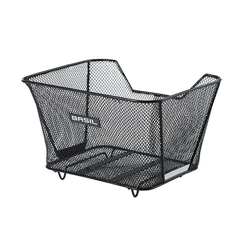 Basil Lesto rear bike basket WSL system black