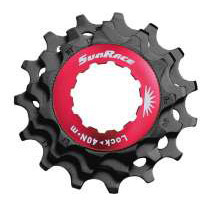 Sunrace lockring with 10V 11/13/15T cogs black