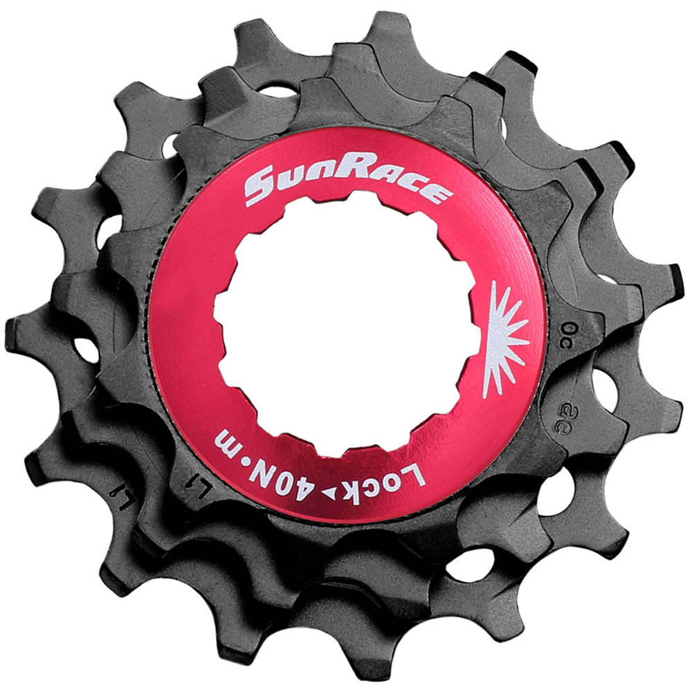 Sunrace lockring with 12v 10/12/14T cogs black