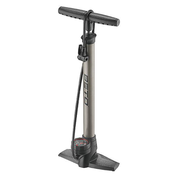 Beto floor pump with high-pressure gauge FV/AV