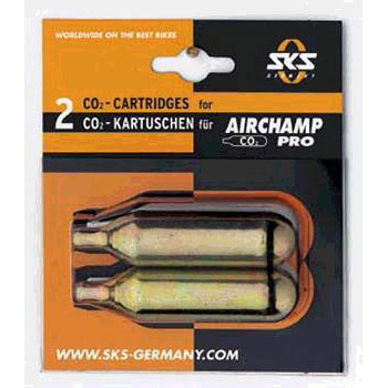 SKS air cartridges (2) 16gr. Airchamp CO2 without thread