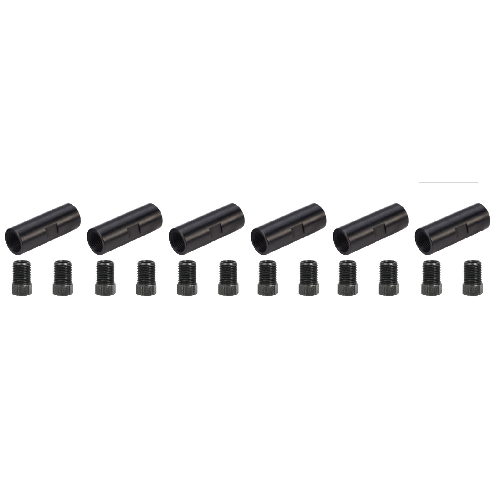 Elvedes Hydraulic hose extension nipples + clamping bolts (p/6)