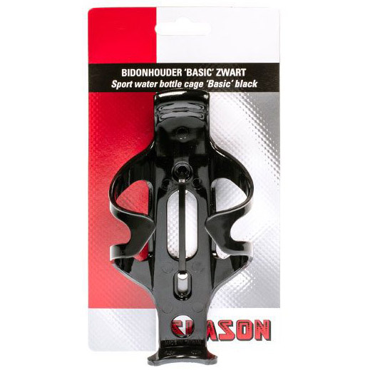 Simson bottle holder Basic gloss black on card