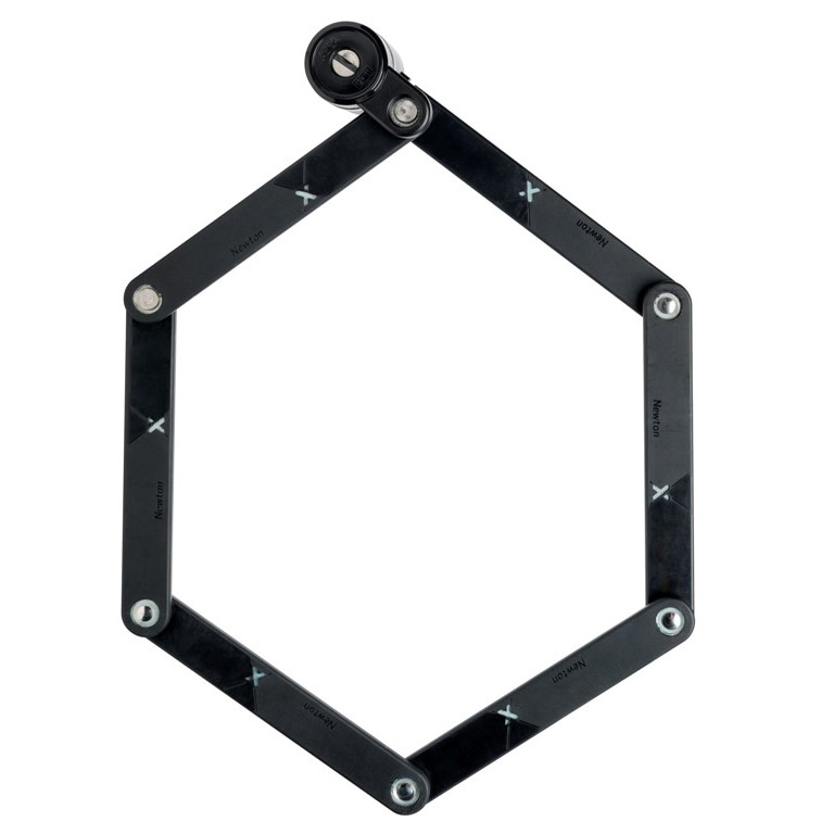 AXA folding lock Newton black 90cm with cylinder lock