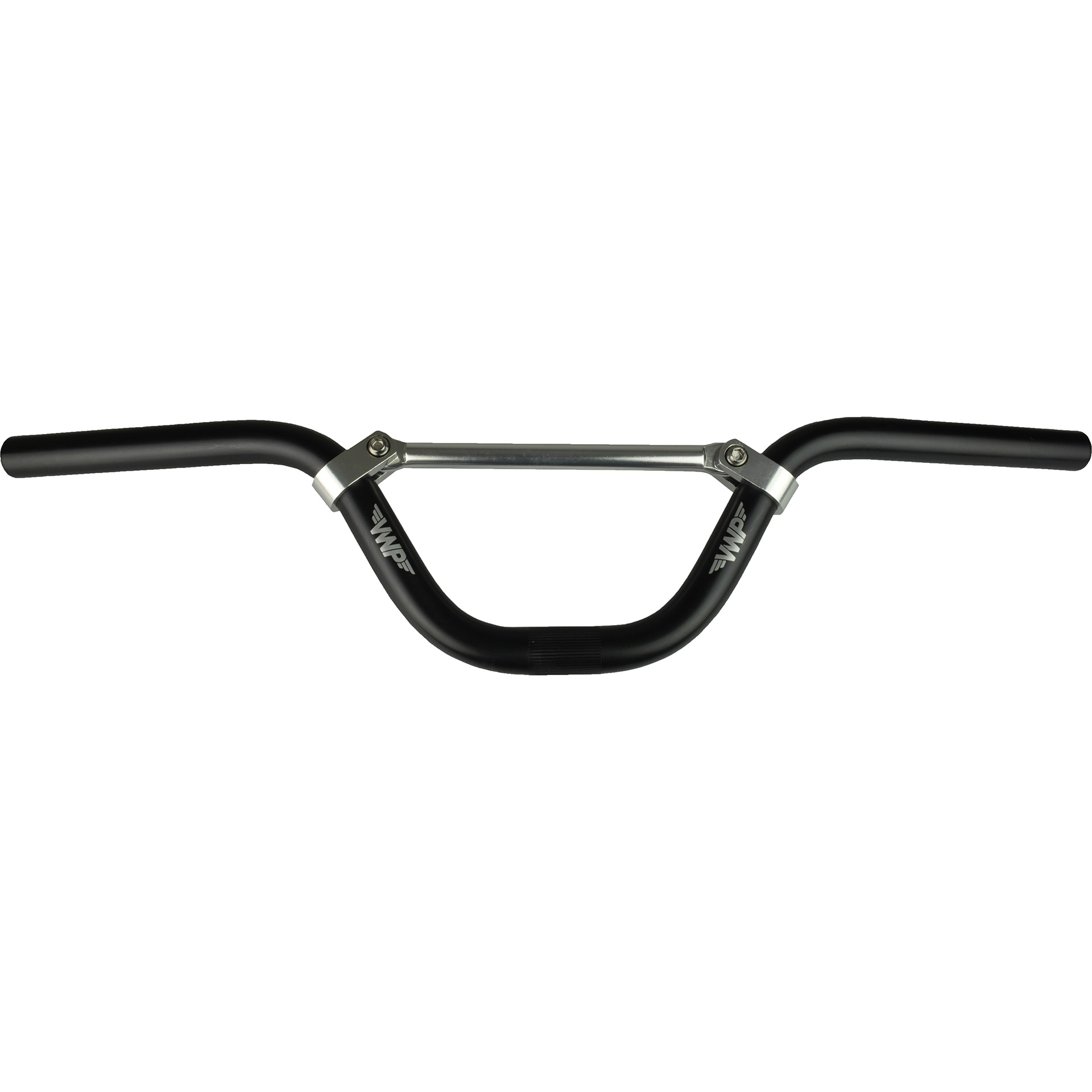 VWP BMX handlebar with chrome spindle 150mm/6" aluminum black