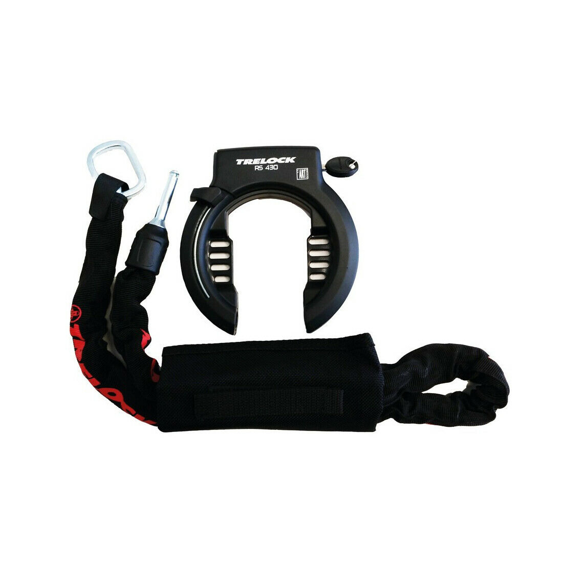 Trelock RS 430 ring lock NAZ + insert chain. ZR 355 + bag