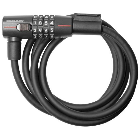 Trelock SK415 spiral cable lock code 180/15mm black