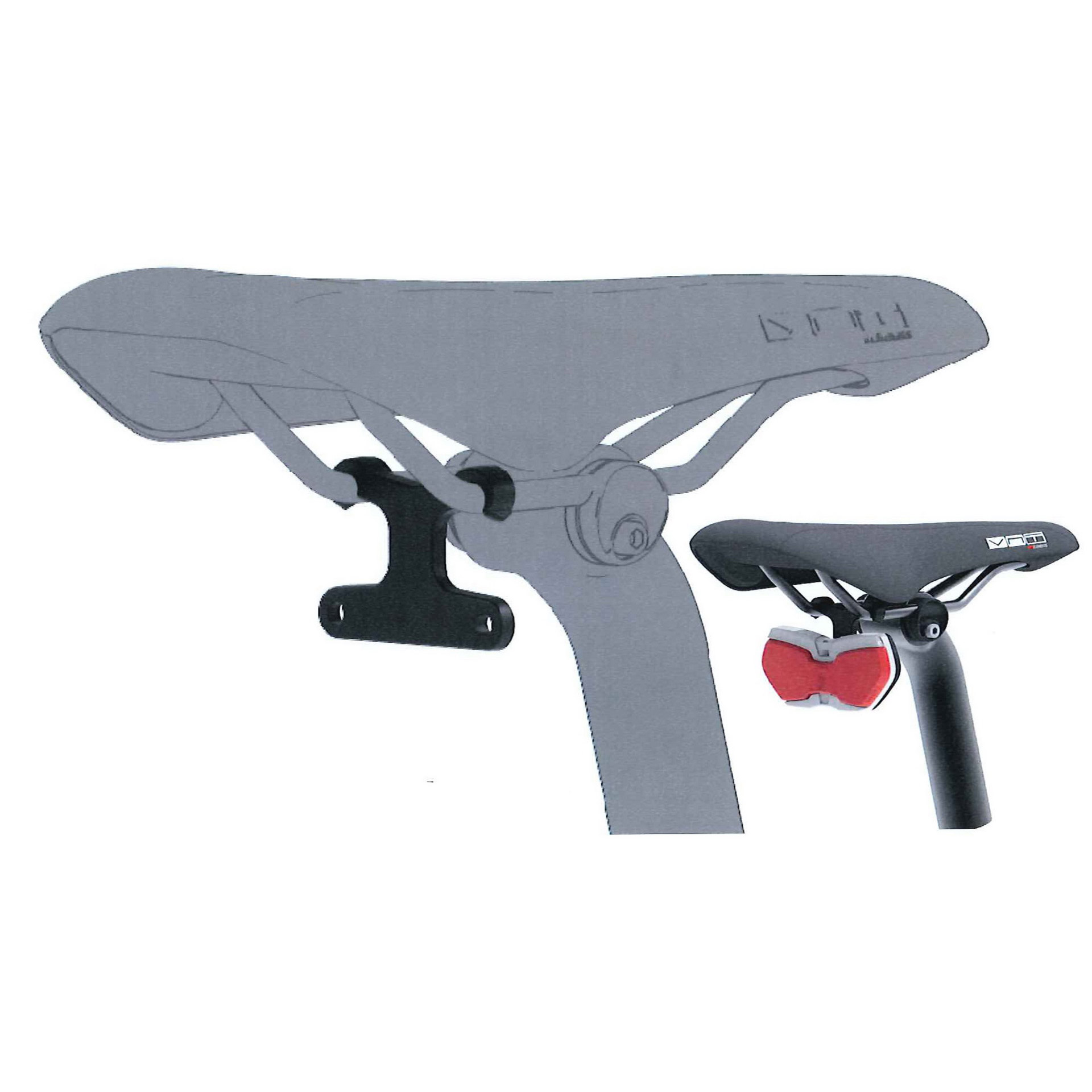 Busch & Müller rear light holder for saddle