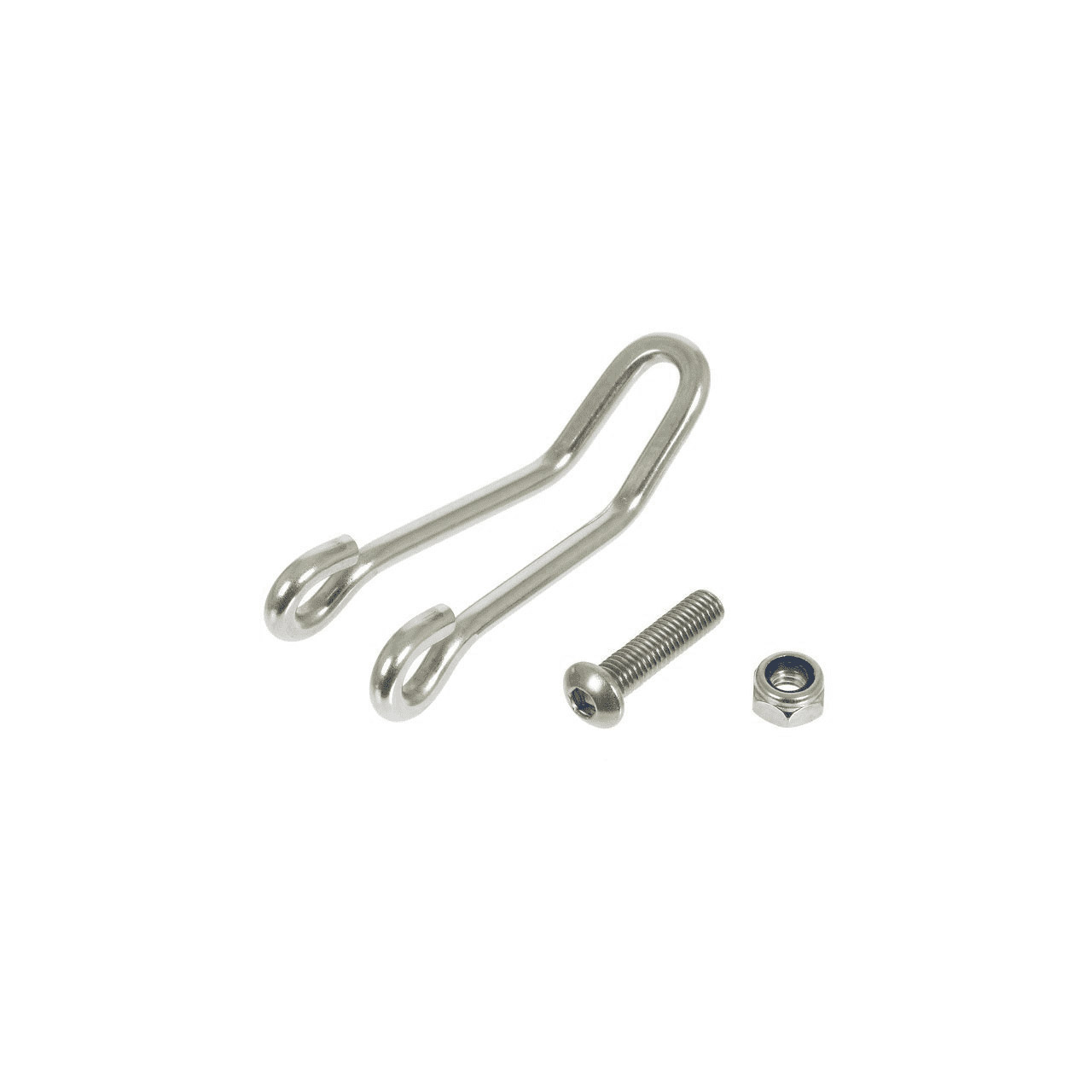 Busch & Müller long headlamp hook 60/18mm stainless steel silver