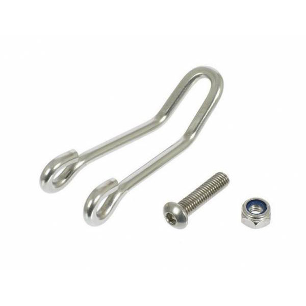 Busch & Müller headlamp hook medium 45/18mm stainless steel silver