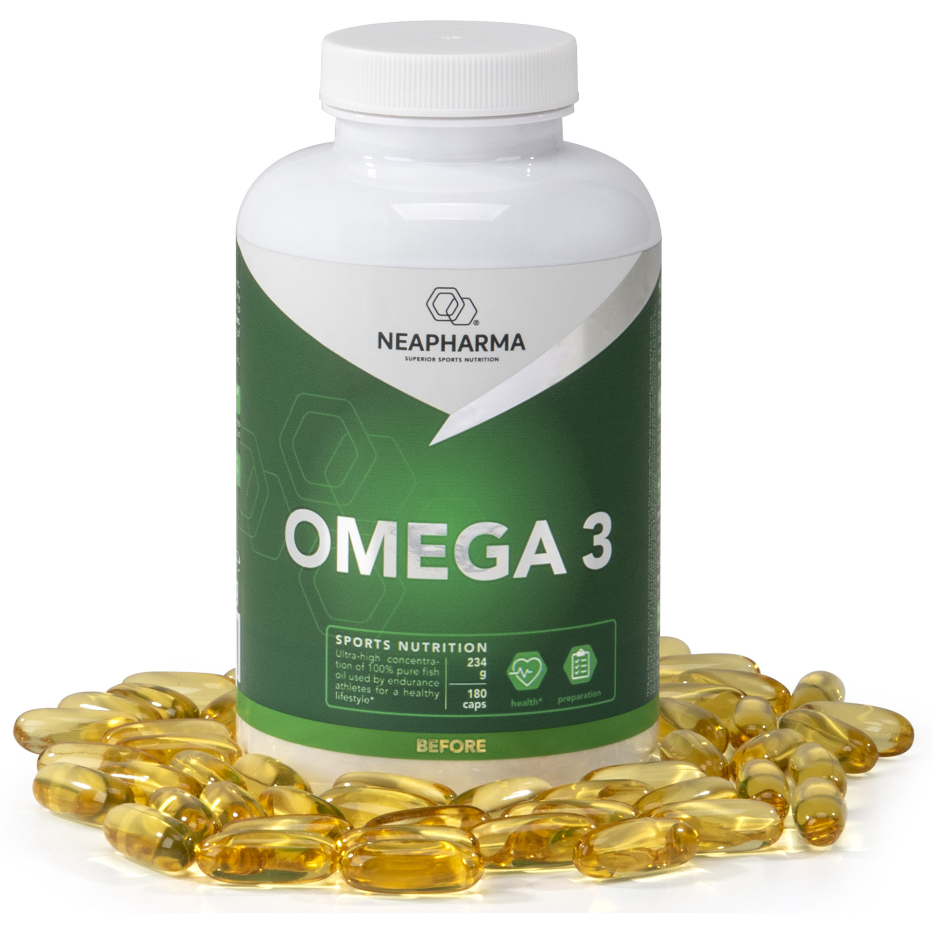 Neapharma capsules Omega 3 jar (180 pcs)