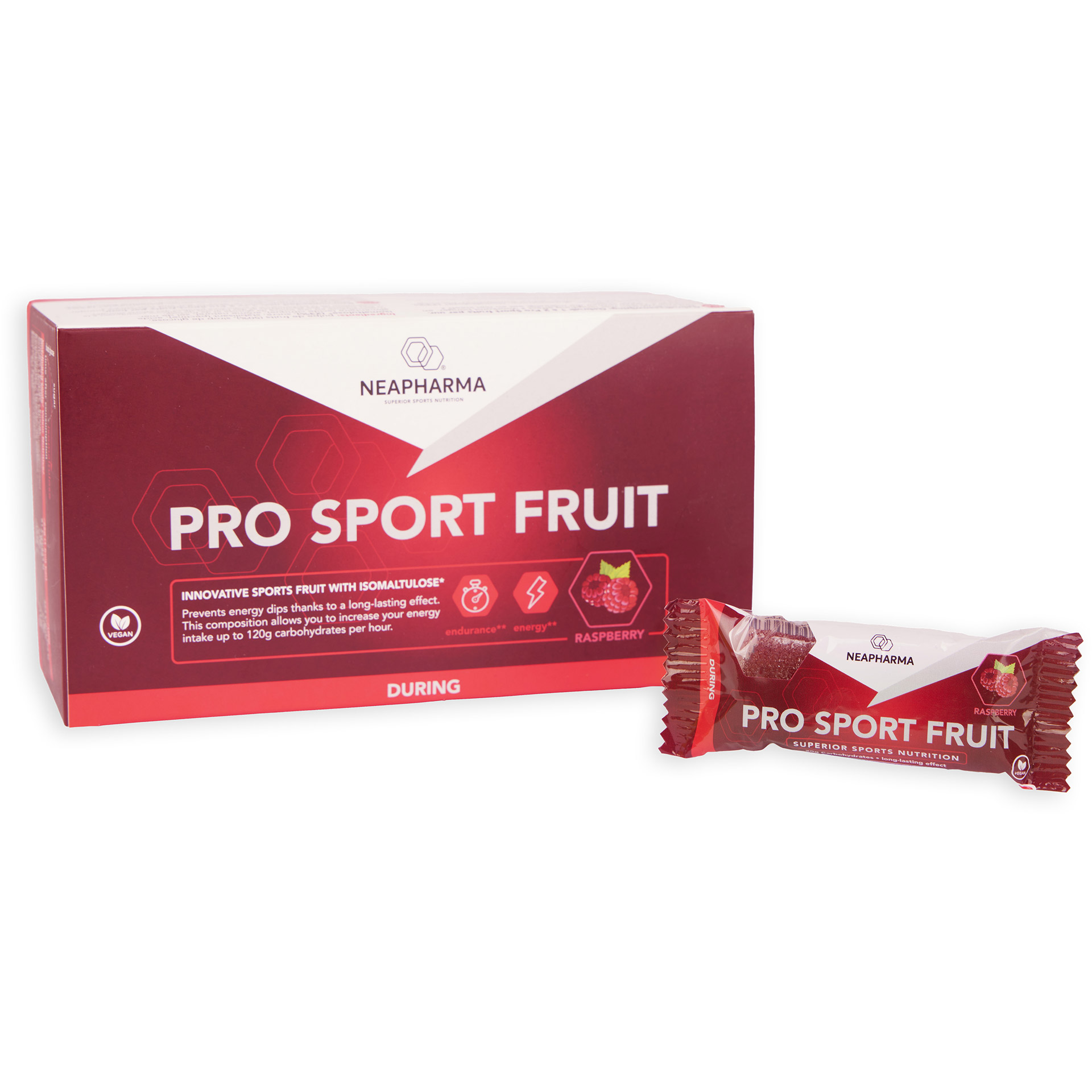 Neapharma bar Pro Sport Fruit raspberry box (15 pcs)