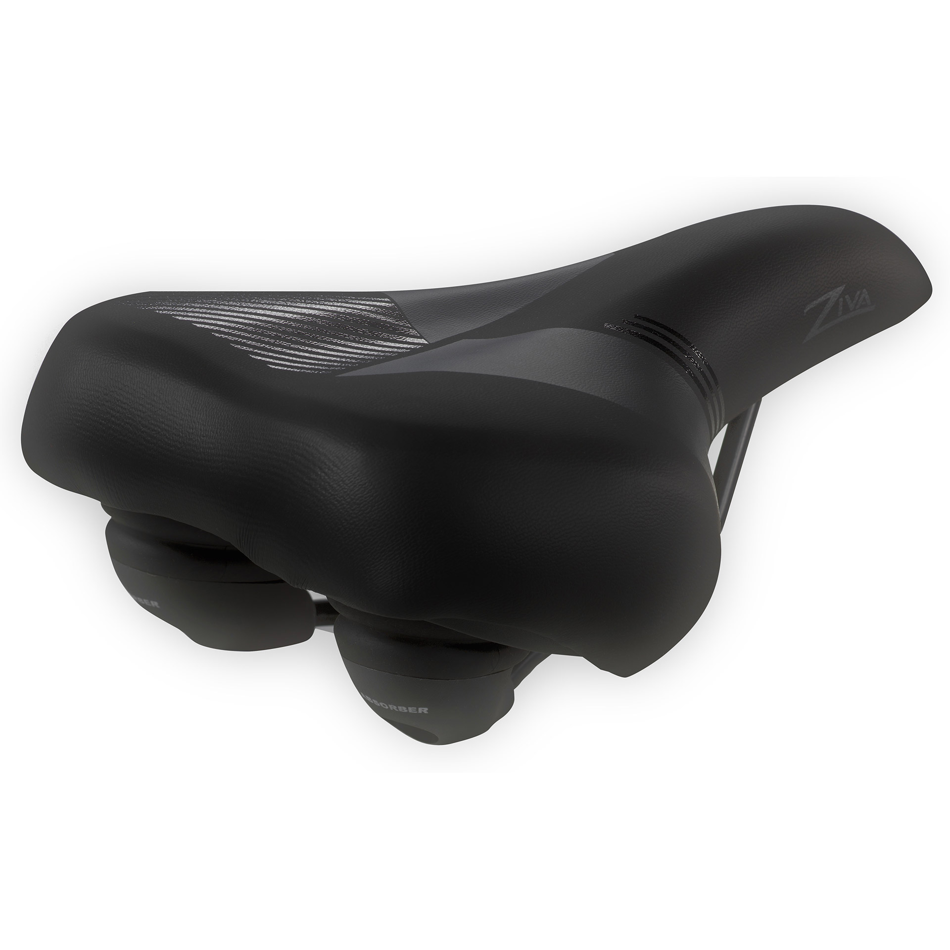 Monte Grappa saddle Ziva Plus Skay black elastomer