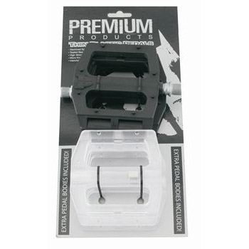 Haro Premium 75770 pedals Slim plastic + extra clear body